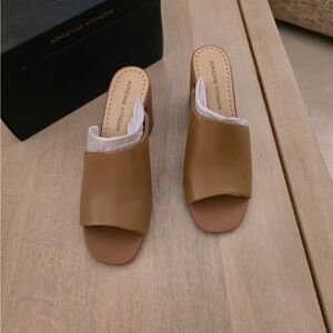 Adrienne Vittadini Brown Mules
